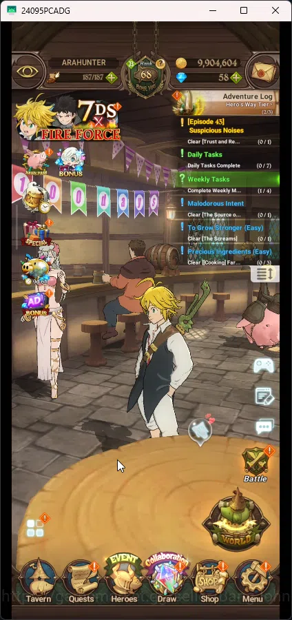 The Seven Deadly Sins: Grand Cross Accounts Global | 2,216M CC | 3 UR Merlin&Esca 2/6 , Esca I image 1