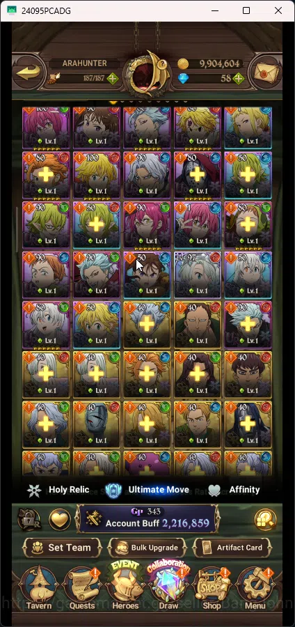 The Seven Deadly Sins: Grand Cross Accounts Global | 2,216M CC | 3 UR Merlin&Esca 2/6 , Esca I image 7