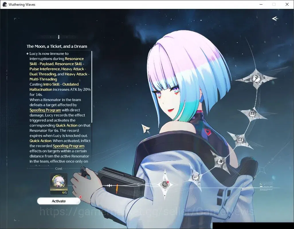 Wuthering Waves Accounts Others EU|UL 50|2 Limited|(lucy R6,Rebecca)+Sign +3(Standard)|DB level 30|Male MC|Log 3