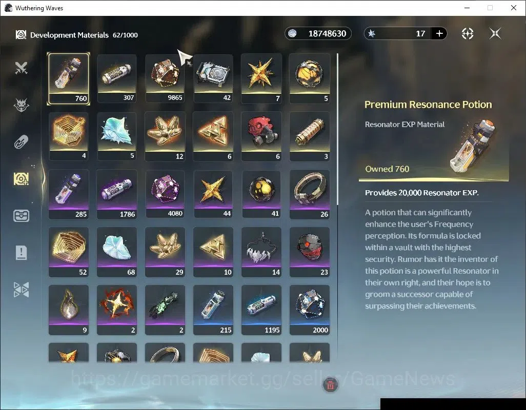 Wuthering Waves Accounts Others EU|UL 50|2 Limited|(lucy R6,Rebecca)+Sign +3(Standard)|DB level 30|Male MC|Log 8