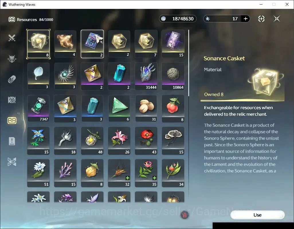 Wuthering Waves Accounts Others EU|UL 50|2 Limited|(lucy R6,Rebecca)+Sign +3(Standard)|DB level 30|Male MC|Log 9