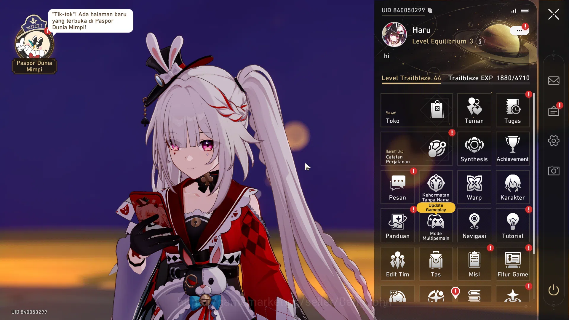 ASIA|TL 44|5 Limit|Elation Team Sparxie|Sparkle,DanHeng PT,Ruan Mei,Seele,etc|Check SS|MC Male|HSR274B Honkai Star Rail Others ASIA|TL 44|5 Limit|Elation Team Sparxie|Sparkle,Da image 1