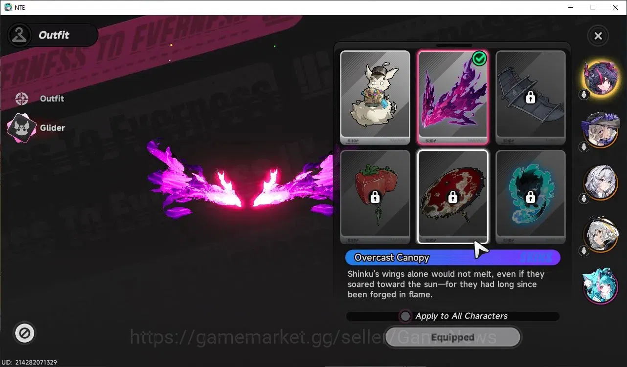 Neverness to Everness Accounts Global EU|HL 3|3 S Class|1 Limited (Shinku) +(Hathor,Jiuyuan)+2 Selector ON|Overcast 4