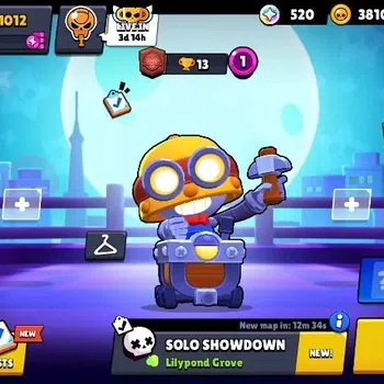 Brawl Stars Accounts 1012 Trophy|17 Brawlers 3 Max Lvl [Bo,Edgar,Shelly]|1 Epic Skins [Super Ranger Brock Black]|CN ON|Take