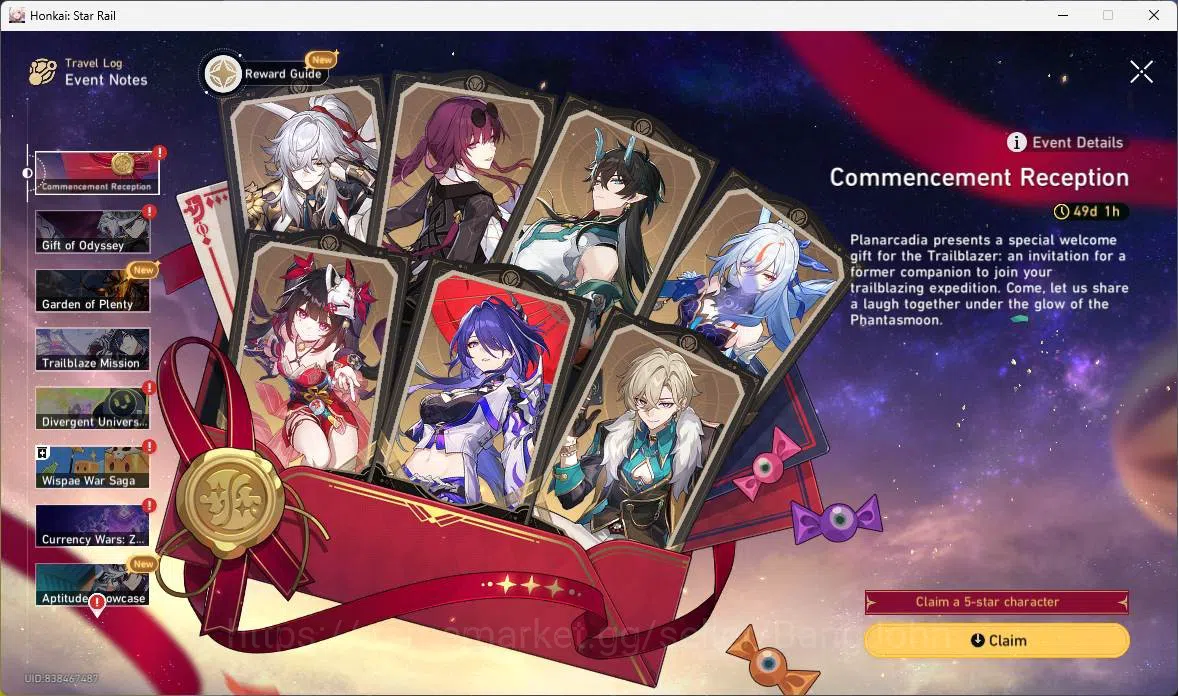 Honkai Star Rail Accounts ASIA|TL 50|5 Limit|Castorice, Robin, Tribbie+sign, image 2