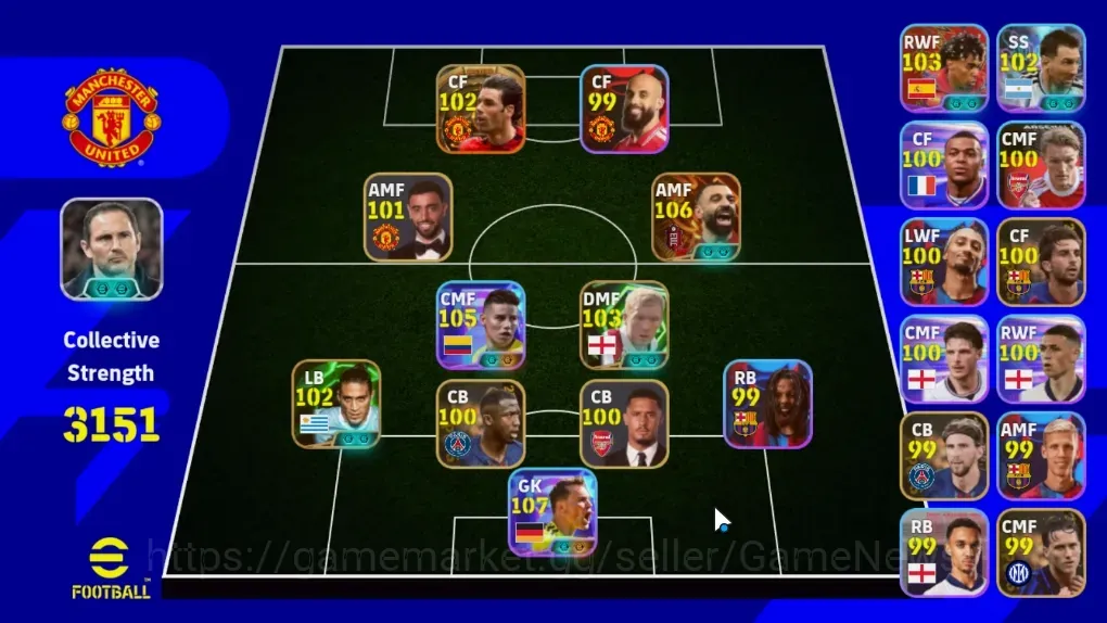 eFootball Accounts Legends & Iconic Players Android|BigTime M.Salah,R.van Nistelrooij|Epic Paul Scholes,Martin 1