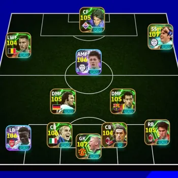 eFootball Accounts High-End Max power 3264 Kaka epic x Batistuta x Arda guller x saka x Peter Schmeichel x hazzard x Vinicius