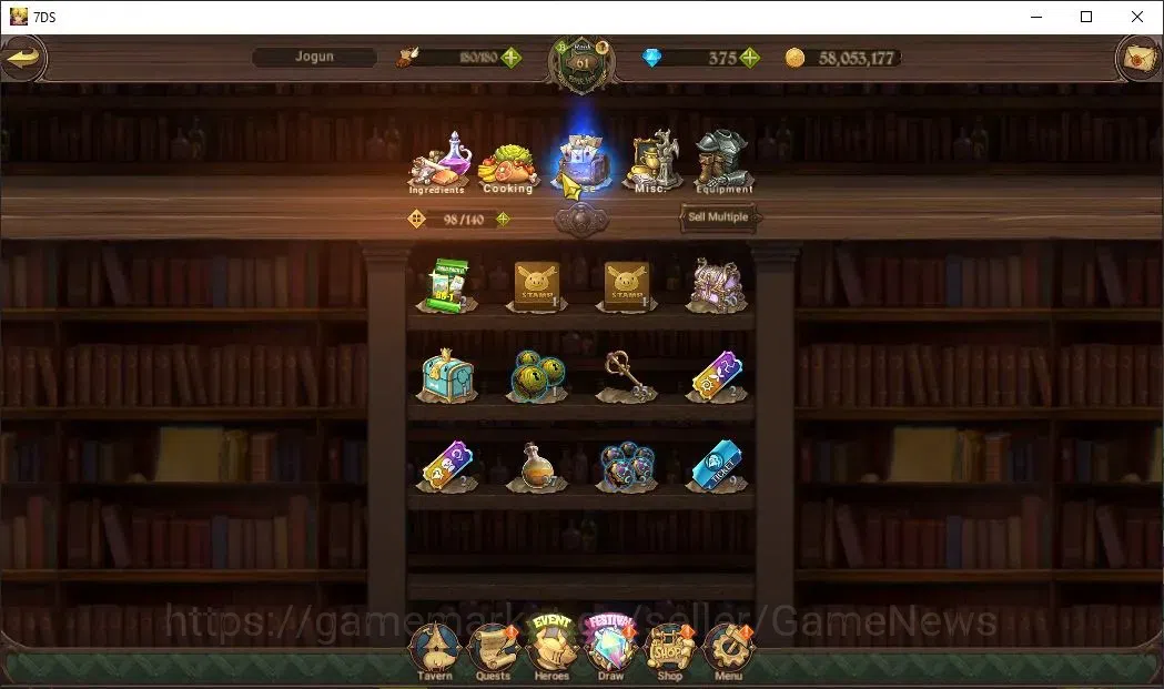 The Seven Deadly Sins: Grand Cross Accounts Global|1,3M CC|20 LS+375 DM|3 LR+6 UR|Nemesis Meli image 15
