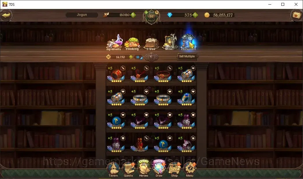The Seven Deadly Sins: Grand Cross Accounts Global|1,3M CC|20 LS+375 DM|3 LR+6 UR|Nemesis Meli image 17