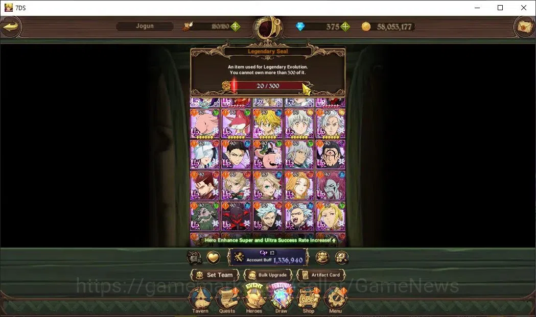 The Seven Deadly Sins: Grand Cross Accounts Global|1,3M CC|20 LS+375 DM|3 LR+6 UR|Nemesis Meli image 4