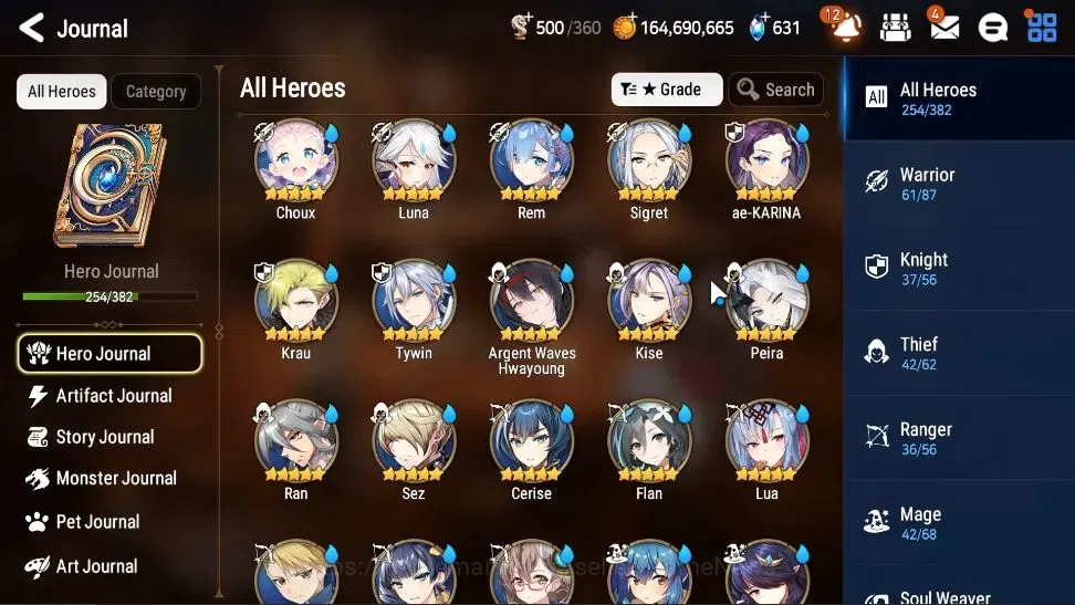 Epic Seven Accounts Collaboration Hero EU Verif|19ML(RueleLight,BW ISeria,etc)+FULL COLLAB Frieren,FULL Aespa,FULL 12