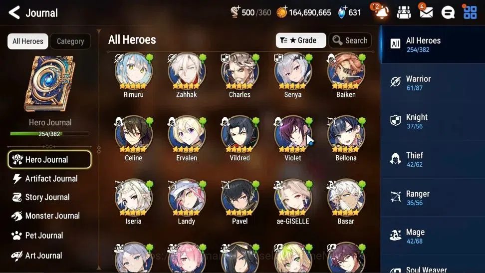Epic Seven Accounts Collaboration Hero EU Verif|19ML(RueleLight,BW ISeria,etc)+FULL COLLAB Frieren,FULL Aespa,FULL 14
