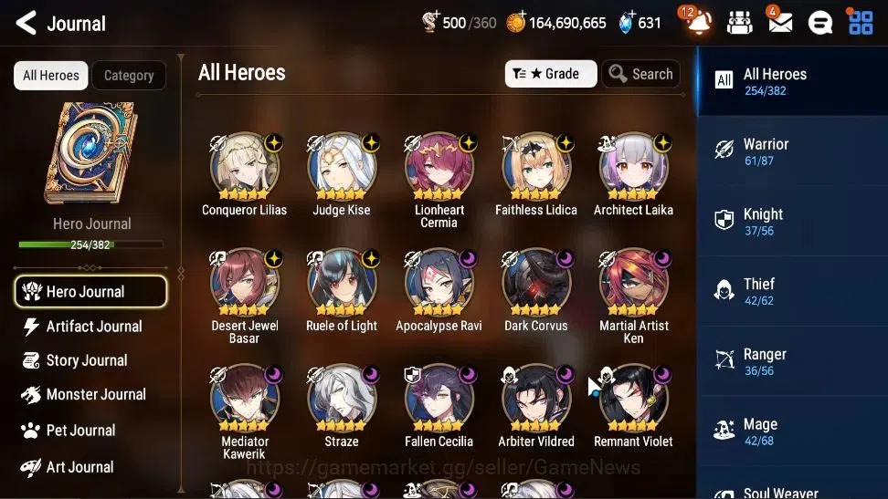 Epic Seven Accounts Collaboration Hero EU Verif|19ML(RueleLight,BW ISeria,etc)+FULL COLLAB Frieren,FULL Aespa,FULL 8