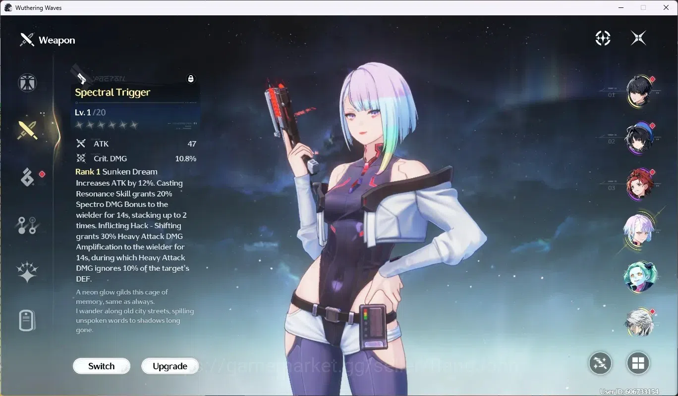 Wuthering Waves Accounts EU|UL 49|1 Char Limited [Lucy RC5 + Sign] & Rebecc image 4