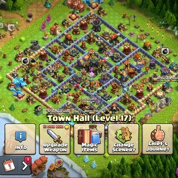 Clash of Clans Accounts High-End LV 181|TH 17-BH 10|HH 10|Limited Skin|BK 56,AQ 78,GW 27,MP 44,RC 31,DD 4|BM 35,BC 27|Free