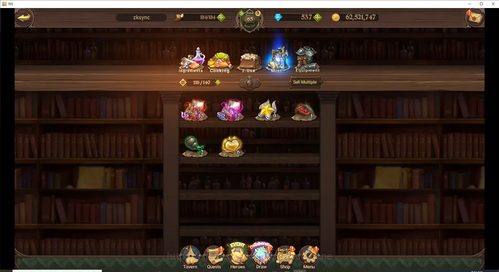 The Seven Deadly Sins: Grand Cross Accounts Endgame Global|2,7M CC|90 LS|537 DM|2LR+4UR+Full Collab 14