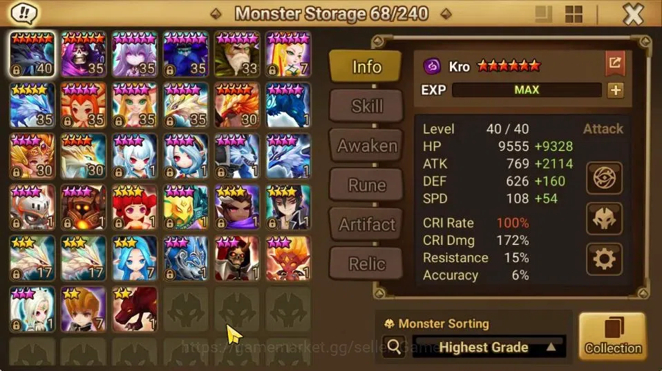 Summoners War: Sky Arena Accounts GLOBAL Lv 100|2 LD[Laima,Benedict]|32 +NB5[Layla,A image 13