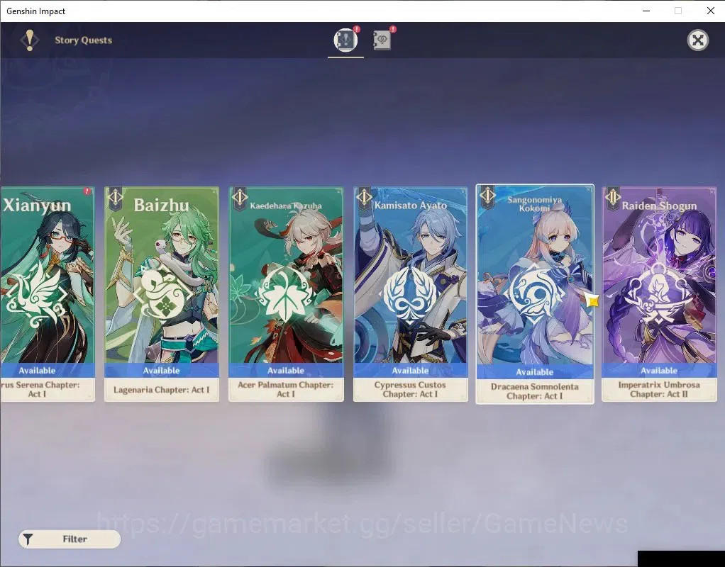 Genshin Impact Accounts Others ASIA |AR 50 |2 Limited + 1 (*5Wep) |Flins+Sign,Lauma |Mc Male |TakeMail |CheckSS(GI6573) 15