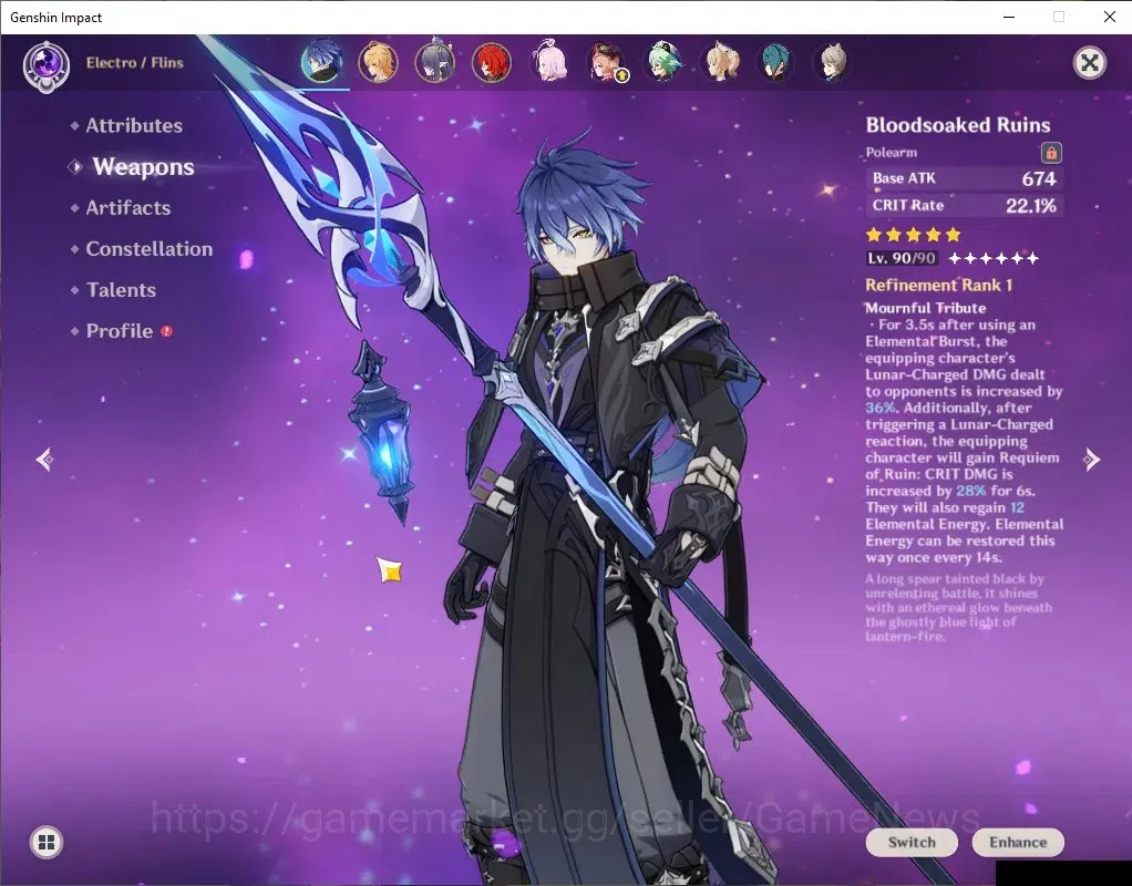 Genshin Impact Accounts Others ASIA |AR 50 |2 Limited + 1 (*5Wep) |Flins+Sign,Lauma |Mc Male |TakeMail |CheckSS(GI6573) 3