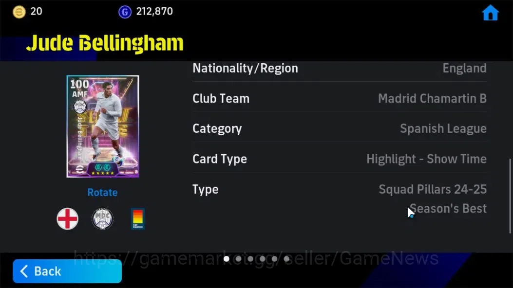 eFootball Accounts 3x Android|Highlight-Showtime Jude Bellingham,Epic image 11