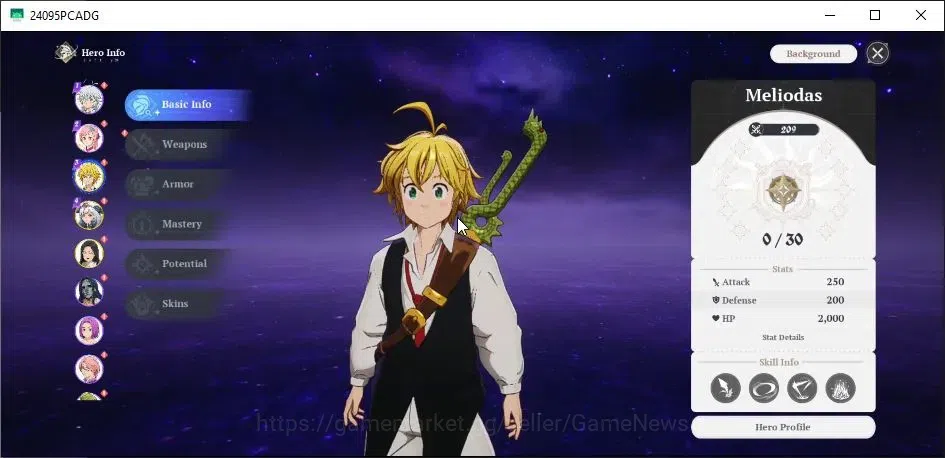 The Seven Deadly Sins: Origin Accounts EU|Lv 2|Starter 3 SSR[ Meliodas,Mannie,Guila ]| 7  image 3