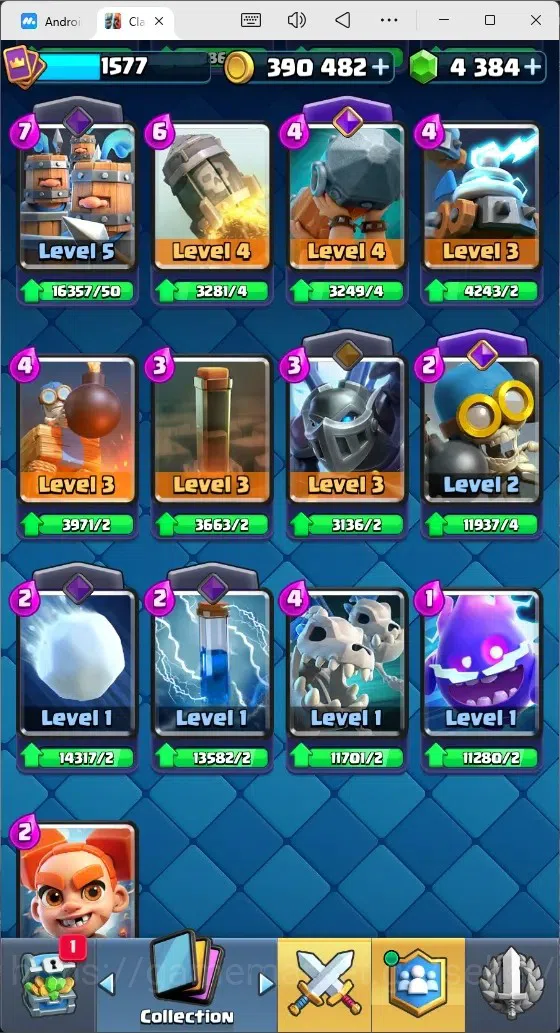 Clash Royale Accounts Mobile |Trophy 12733|14 Max Cards|26 EVO Cards|5 H image 13