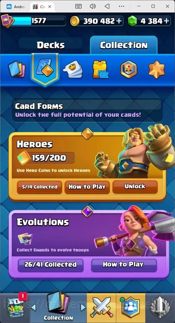 Clash Royale Accounts Mobile |Trophy 12733|14 Max Cards|26 EVO Cards|5 H image 15