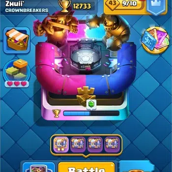 Clash Royale High-End Mobile |Trophy 12733|14 Max Cards|26 EVO Cards|5 H image 1