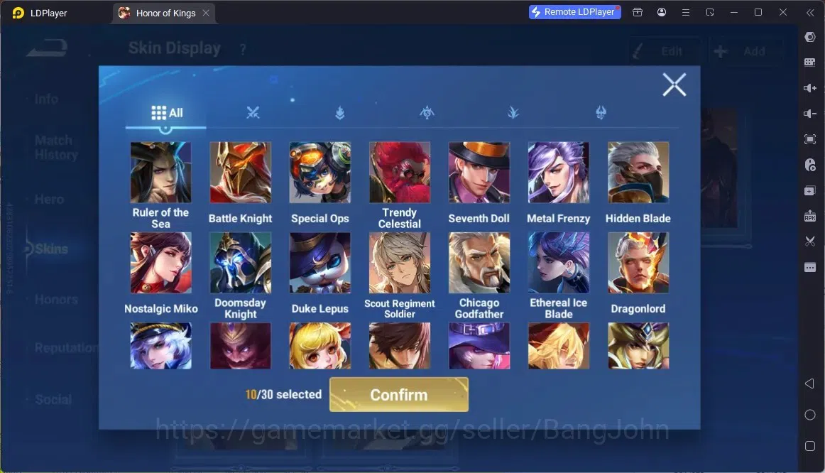 Honor of Kings Accounts Global | 112H 152S | KIC Luna, Epic Li Bai, GM Gan image 10