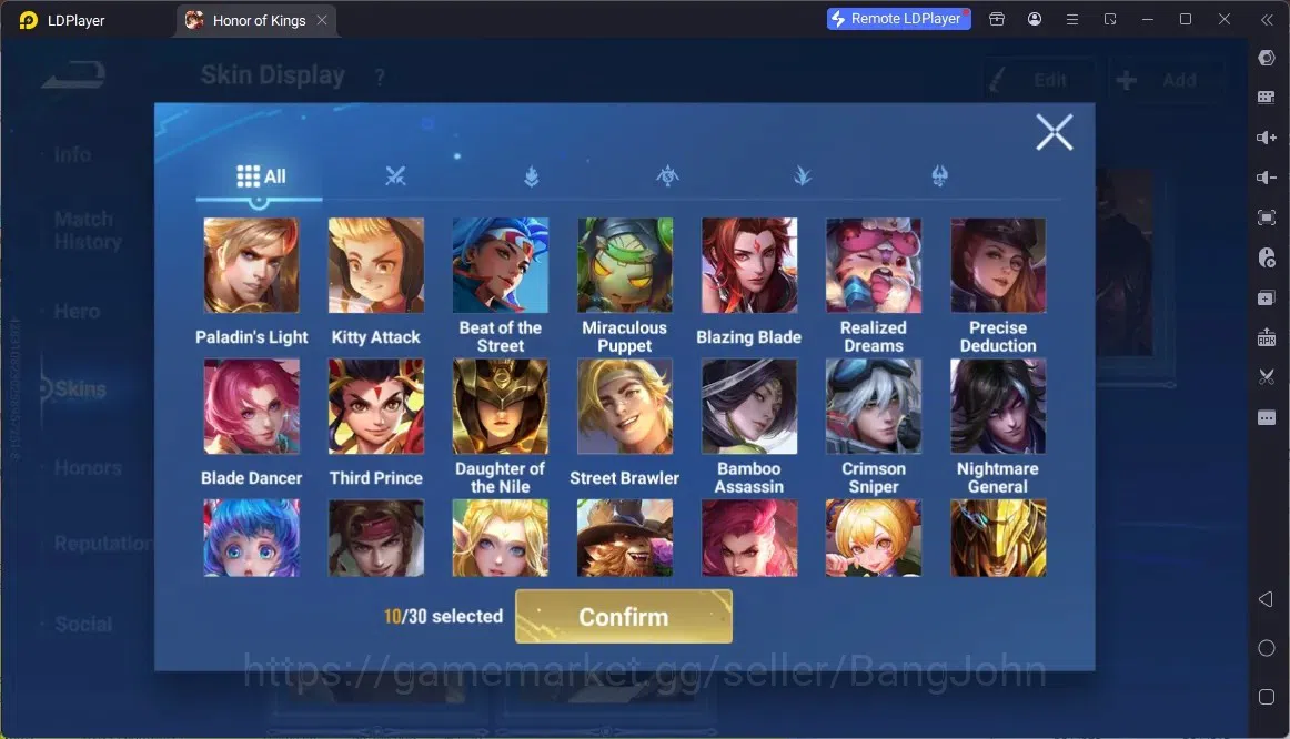 Honor of Kings Accounts Global | 112H 152S | KIC Luna, Epic Li Bai, GM Gan image 11