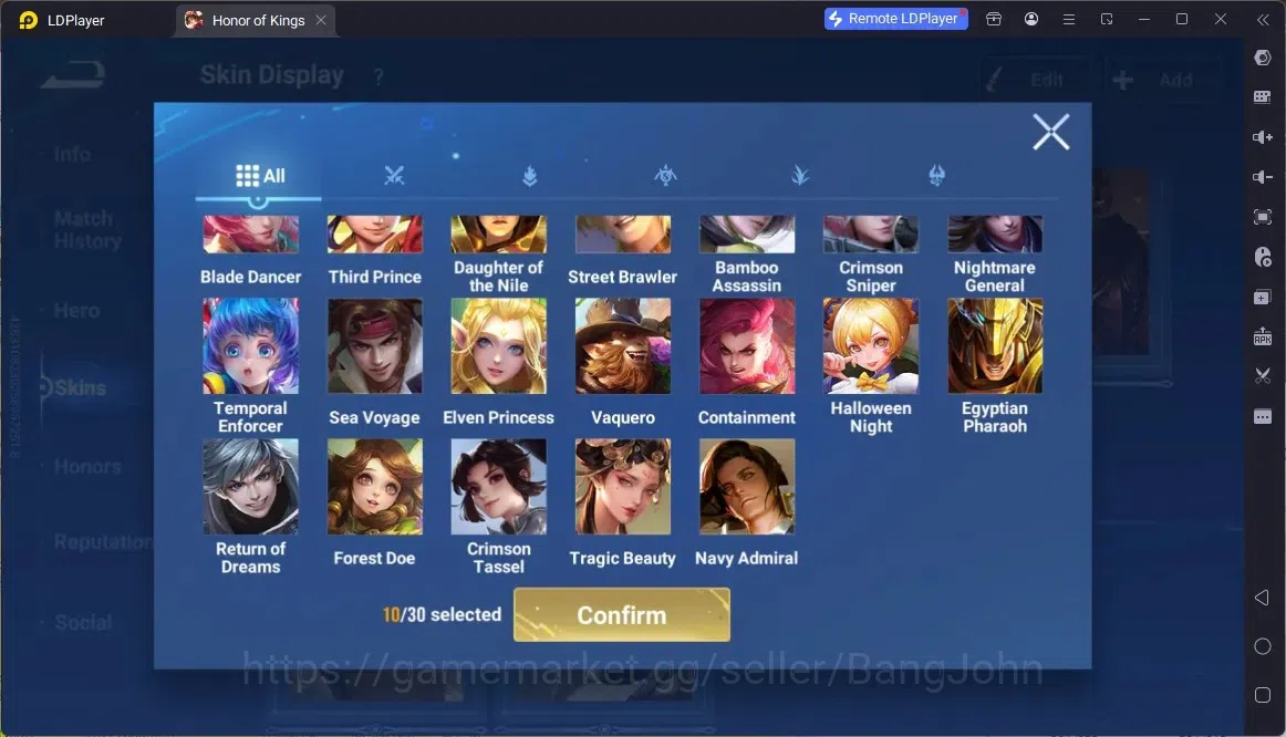 Honor of Kings Accounts Global | 112H 152S | KIC Luna, Epic Li Bai, GM Gan image 12