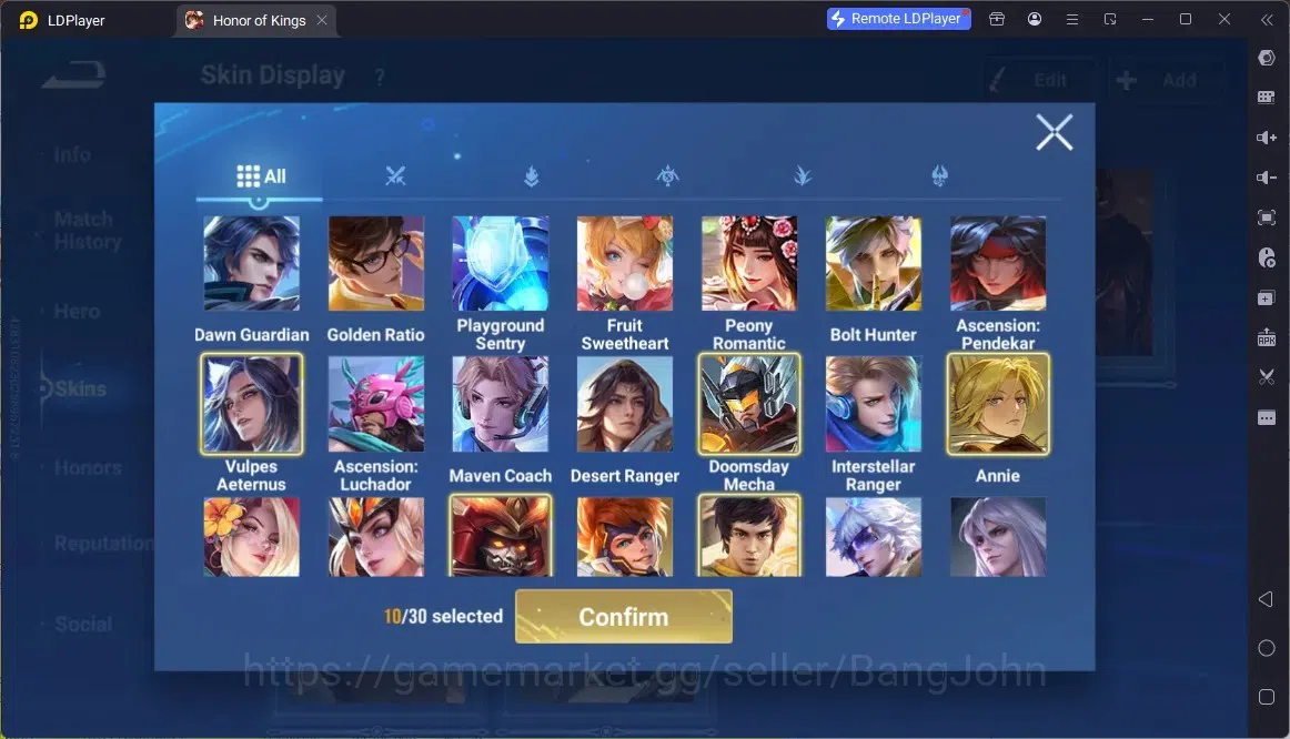 Honor of Kings Accounts Global | 112H 152S | KIC Luna, Epic Li Bai, GM Gan image 6