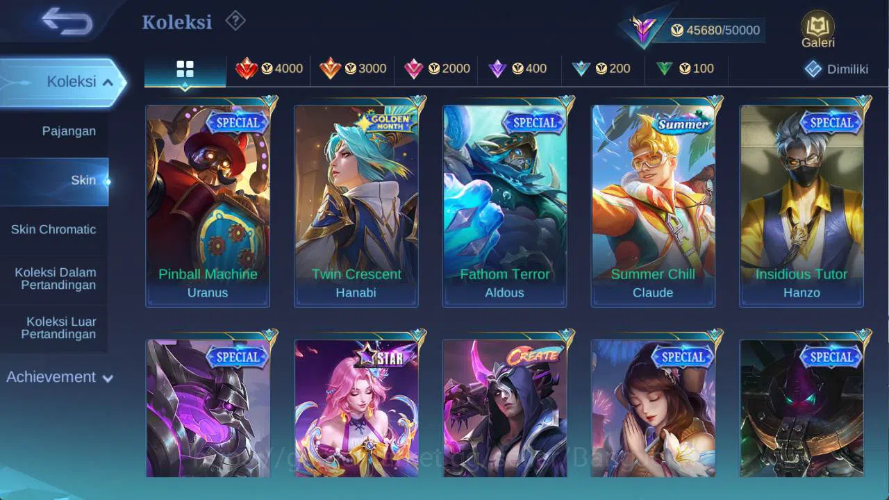 Mobile Legends: Bang Bang Accounts hero 131 skin 230+ cc yss, LB roger, saber freya,  image 12
