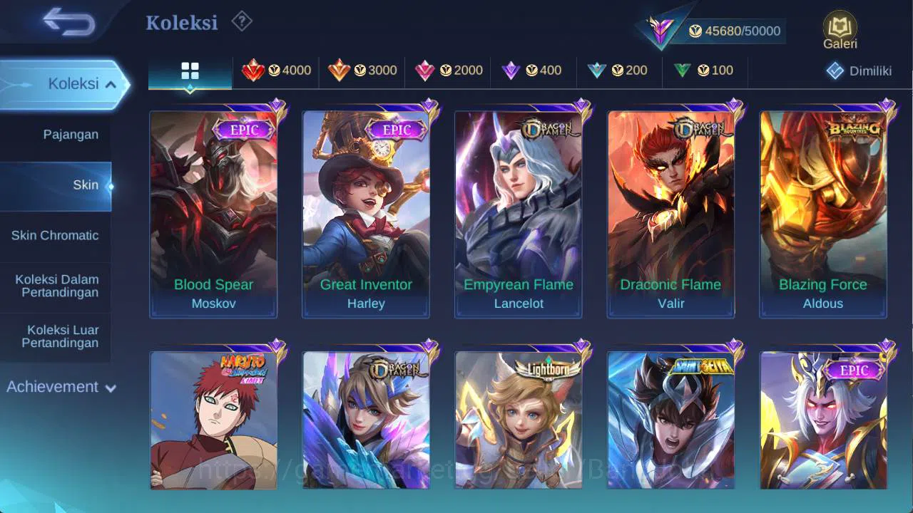 Mobile Legends: Bang Bang Accounts hero 131 skin 230+ cc yss, LB roger, saber freya,  image 6