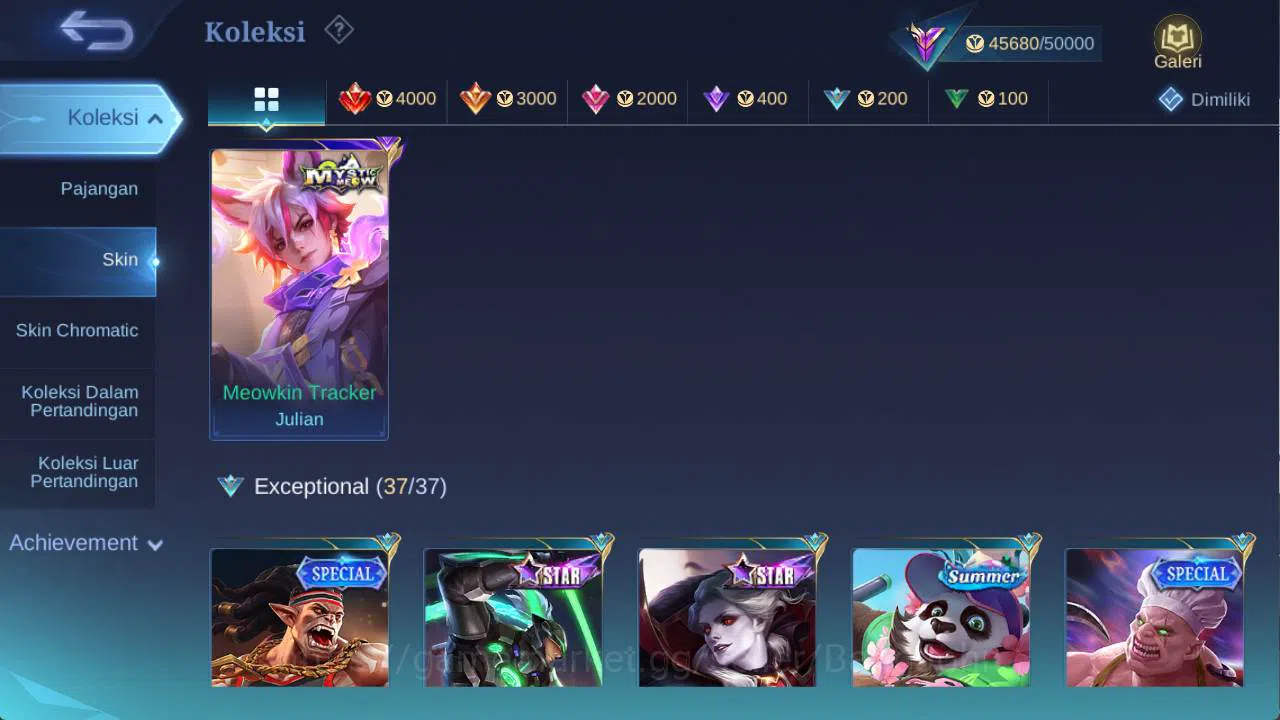 Mobile Legends: Bang Bang Accounts hero 131 skin 230+ cc yss, LB roger, saber freya,  image 9