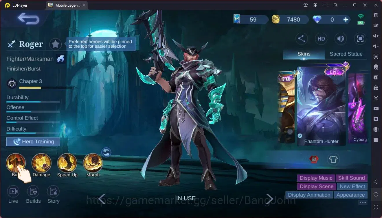 Mobile Legends: Bang Bang Accounts Global|Hero 90|Skin 127|Expert|Lightborn Fanny,Har image 3