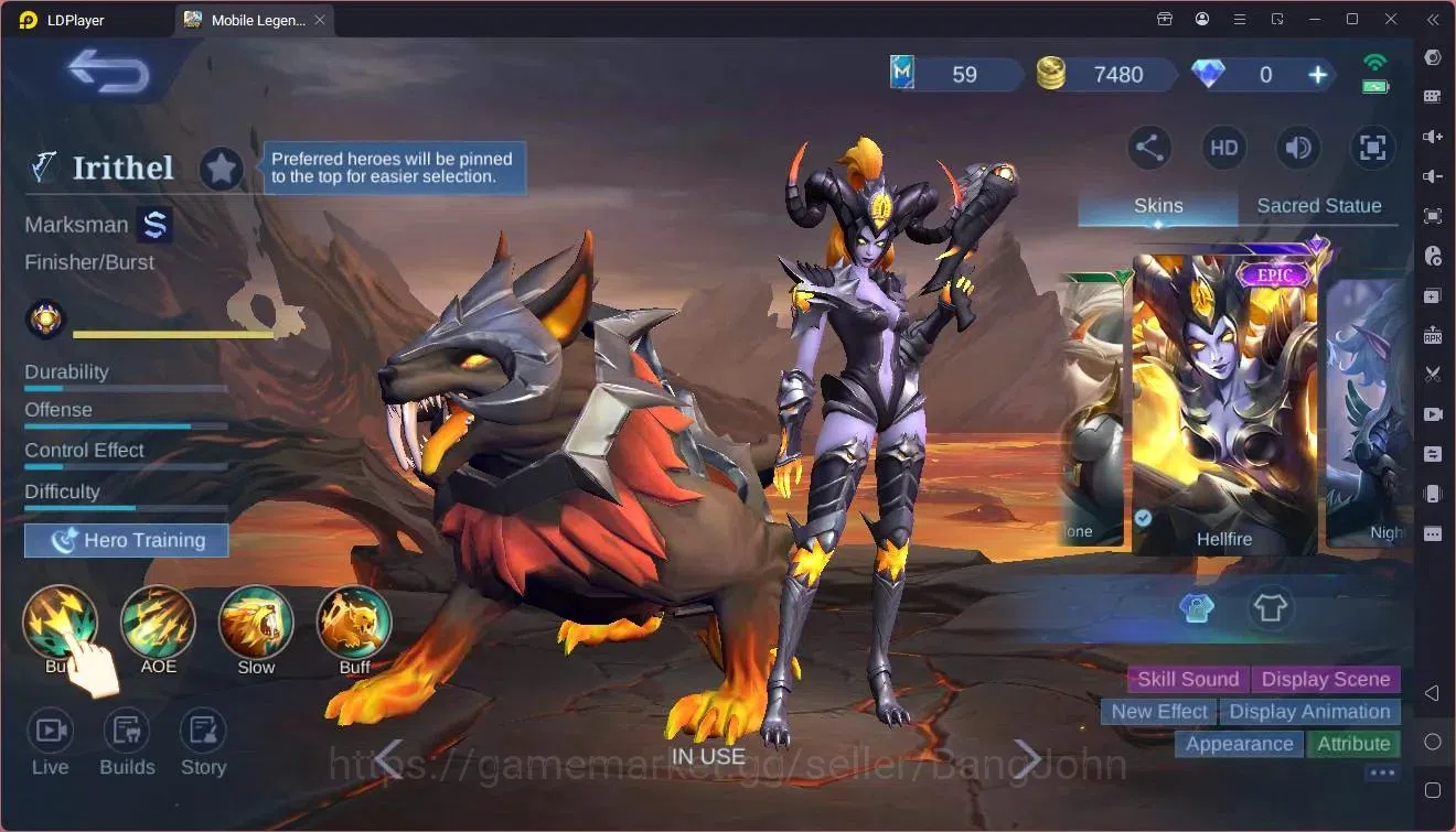 Mobile Legends: Bang Bang Accounts Global|Hero 90|Skin 127|Expert|Lightborn Fanny,Har image 4