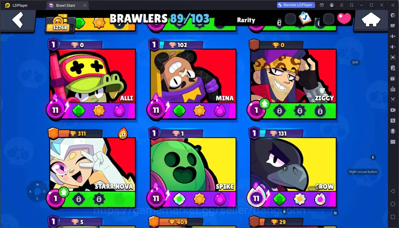Brawl Stars Accounts Android | 32768 Thropy|89 Brawler|34 PL11 Brawler| image 18