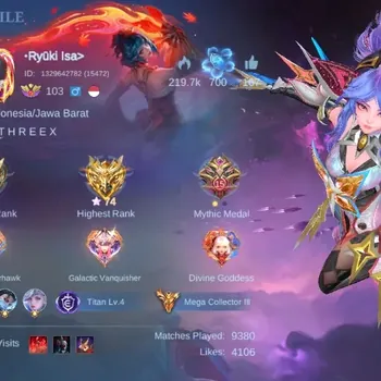 Mobile Legends: Bang Bang Accounts Collector Global|Skin 512|Mega|Legend Fanny+Freya+Lunox,Aspirant 4(Vexana),DUCATI