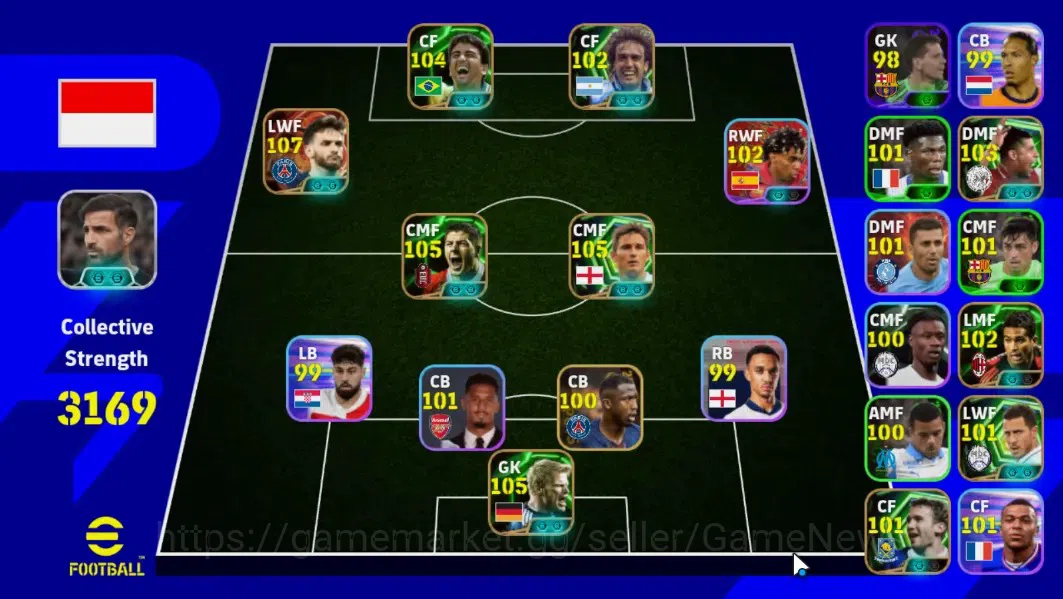 eFootball Accounts Android|BigTime K.Kvaratskhella,Epic Frank Lampard image 1