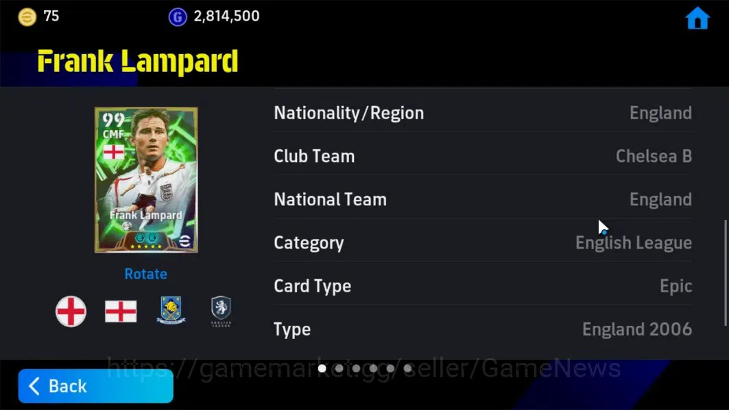 eFootball Accounts Android|BigTime K.Kvaratskhella,Epic Frank Lampard image 13