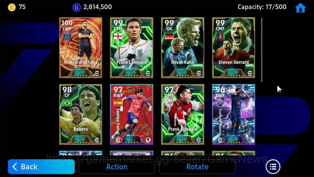 eFootball Accounts Android|BigTime K.Kvaratskhella,Epic Frank Lampard image 7