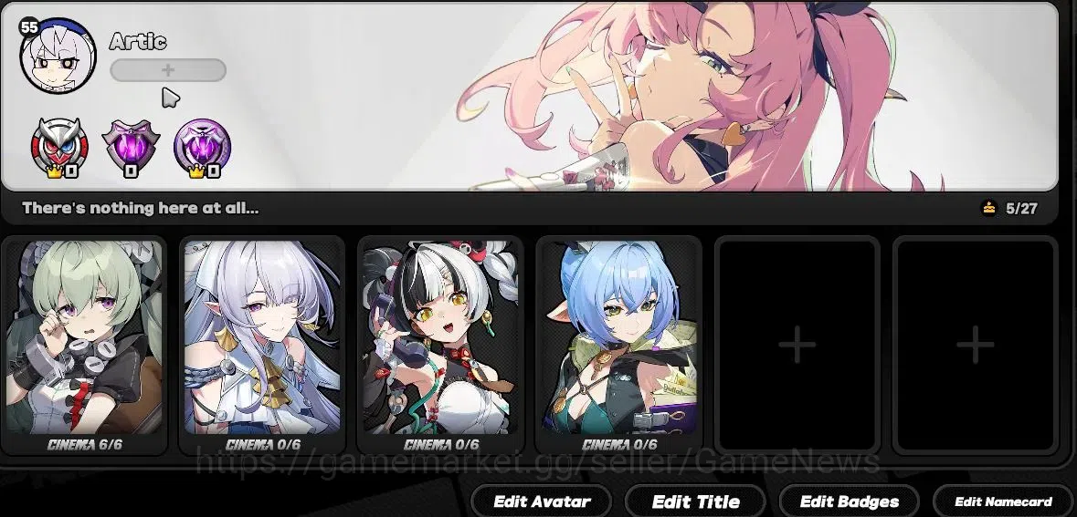 Zenless Zone Zero Accounts Others ASIA|IK 55|S2 CH4|6 LMT,PremTeam YiXuan[(Lucia,Pyrois)+Sign,Velina,Dialyn,Zhao]+4 STD|5S 4