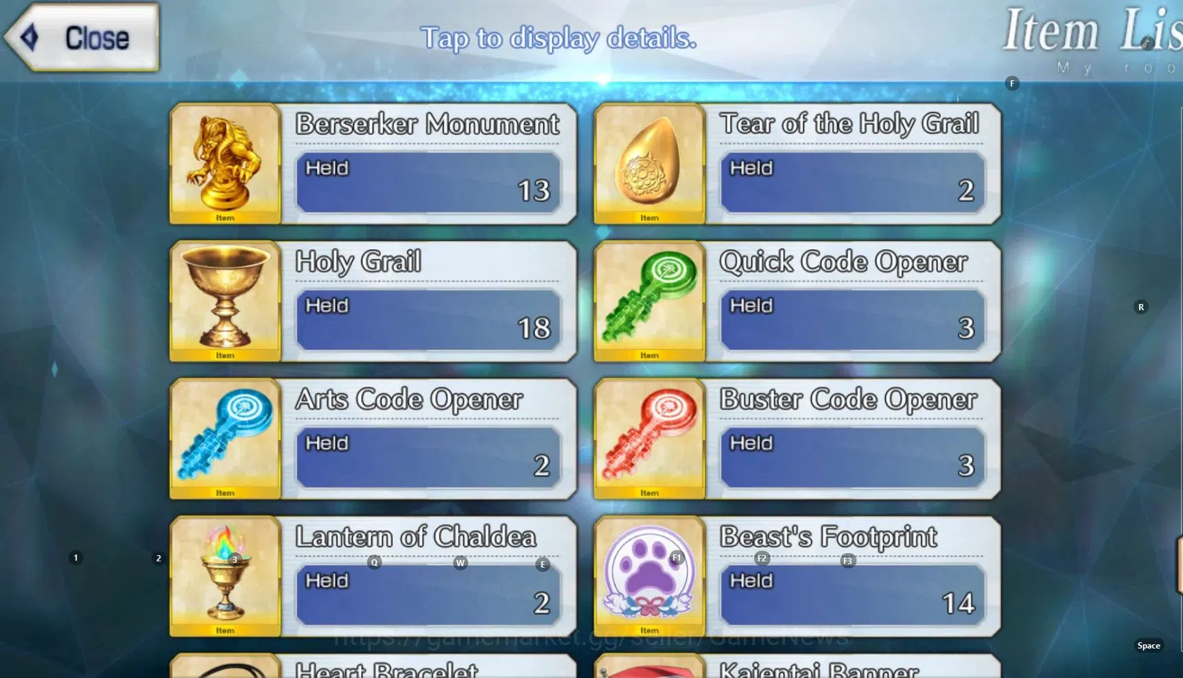 Fate-Grand Order Accounts NA Lv 122|6 limited ssr|252sq|Hokusai NP4,Castoria,Arjuna Alter,Oberon,Aoko|Log Code|SS(FGO739) 9