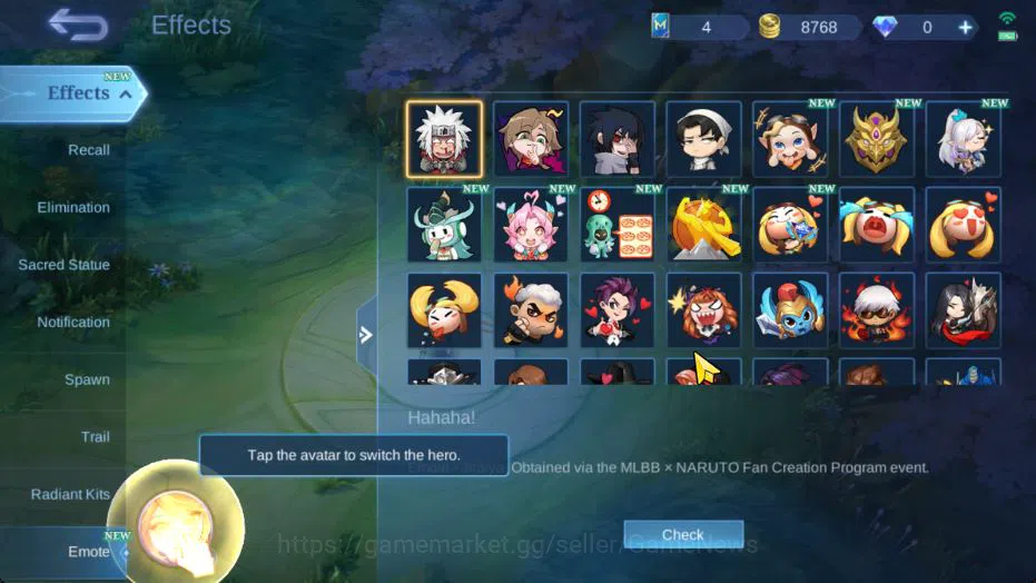 Mobile Legends: Bang Bang Accounts Hero 95 Skin 185|Transf[Aldous,Roger],CC Benedetta image 15
