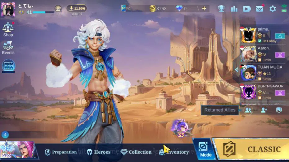 Mobile Legends: Bang Bang Accounts Hero 95 Skin 185|Transf[Aldous,Roger],CC Benedetta image 2