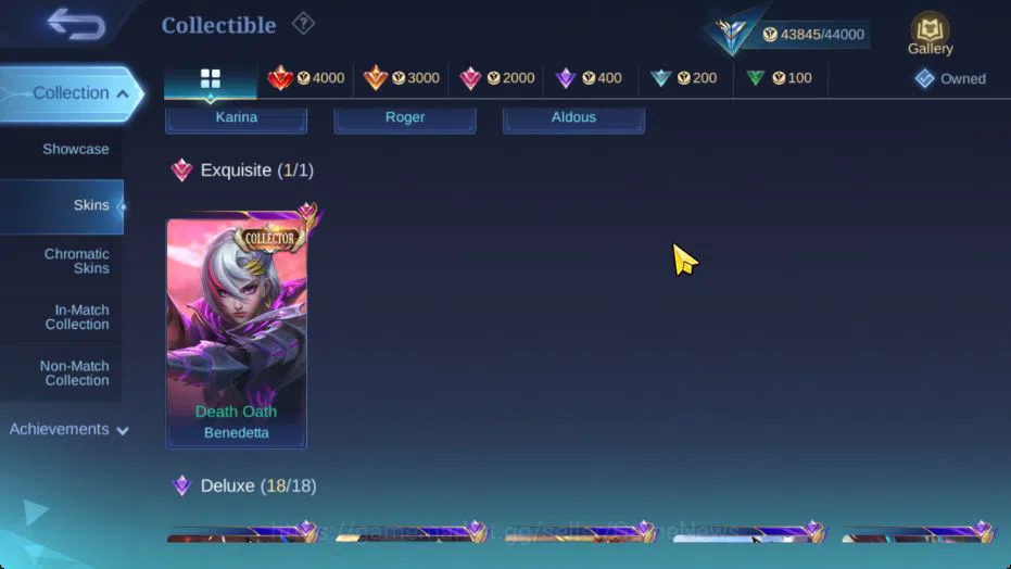 Mobile Legends: Bang Bang Accounts Hero 95 Skin 185|Transf[Aldous,Roger],CC Benedetta image 7