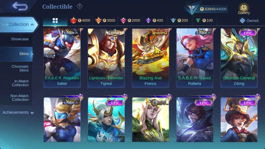 Mobile Legends: Bang Bang Accounts Hero 95 Skin 185|Transf[Aldous,Roger],CC Benedetta image 8
