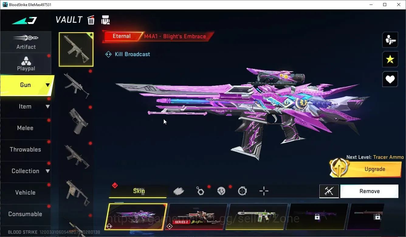 Blood Strike Accounts Starter ASIA|STARTER 1 ETERNAL: M4A1-Blight's Embrace|1 ULTRA Melee|Many Ultra & Legendary 1