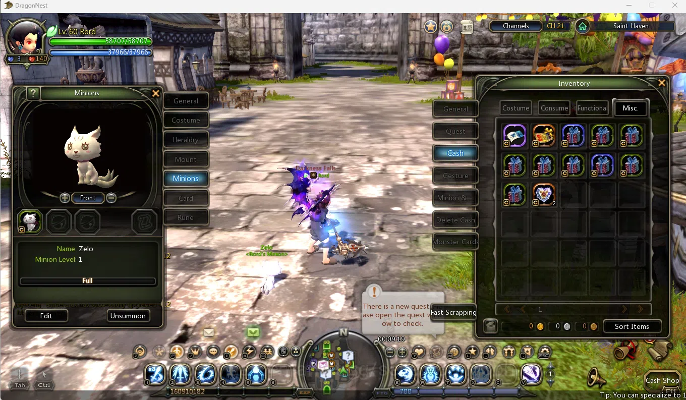 Dragon Nest SEA Classic Accounts DN Classic Geraint|DarkAvenger Lv.60|Full Equip Bl image 5